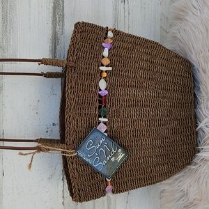 NWT SUN N SAND NATURAL FIBER BAG